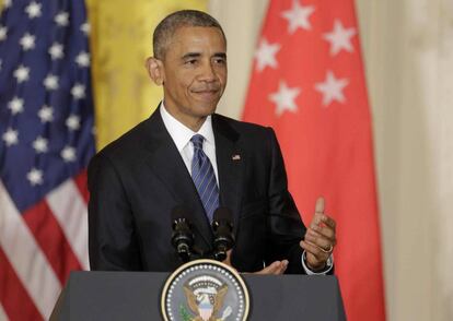 El president Barack Obama en una roda de premsa a la Casa Blanca