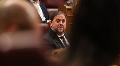 Oriol Junqueras, en el Congreso el pasado 21 de mayo.