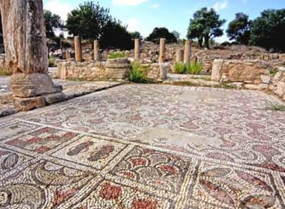 Mosaicos romanos en Agia Triada, en la península de Karpas, al norte de Chipre.