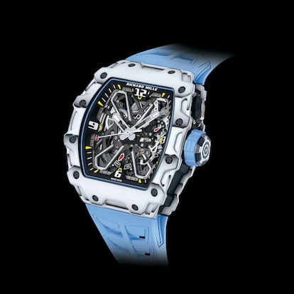 Una imagen publicitaria de un reloj Richard Mille, modelo RM 35-03, como el robado en el paseo de Gràcia de Barcelona.