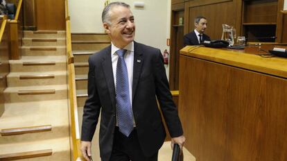 Iñigo Urkullu, en el Parlamento vasco.