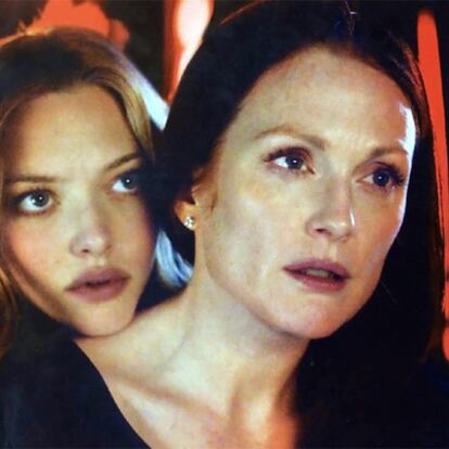 A. Seyfried y J. Moore, en <i>Chloe.</i>