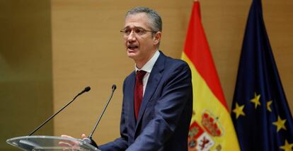 El gobernador del Banco de España, Pablo Hernández de Cos