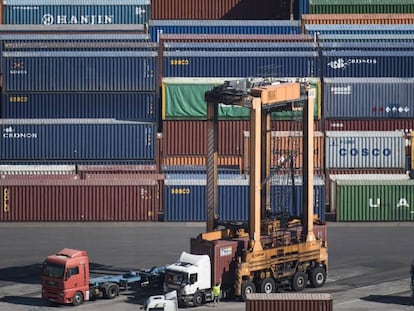 Contenidors al port de Barcelona.