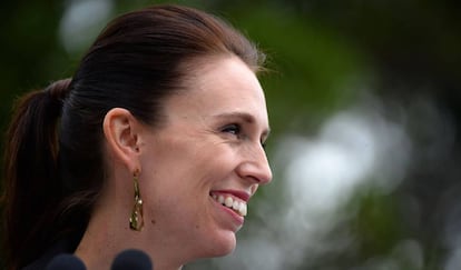 A primeira-ministra de Nova Zelândia, Jacinda Ardern, em uma coletiva de imprensa na passada sexta-feira em Sidney.