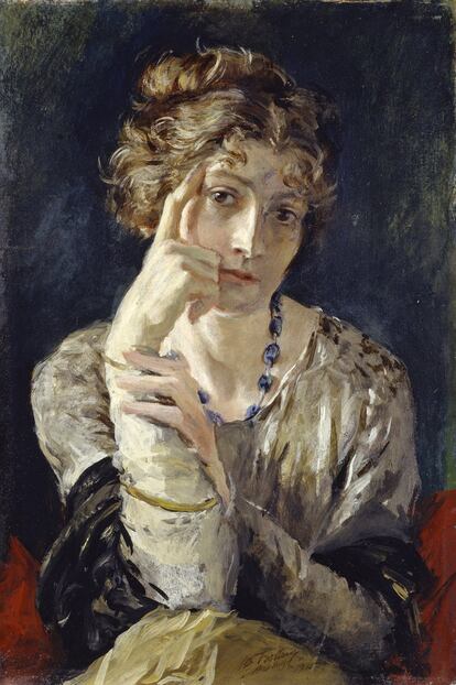 <i>Retrato de Henriette Fortuny</i>, realizado por su marido.