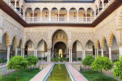 Patio de las Doncellas, en el Real Alcázar de Sevilla.