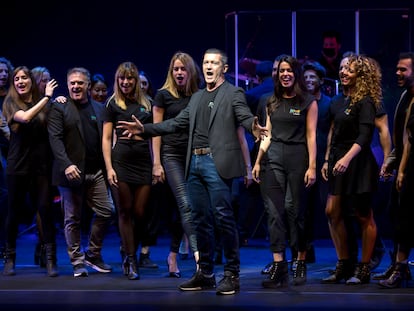 Antonio Banderas, during the musical ‘Company,’ in Soho Theater in Málaga.