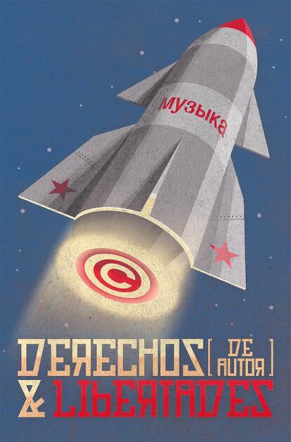 <b>Ilustración inspirada en los carteles del programa espacial de la URSS</b>