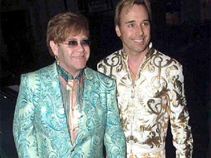 Sir Elton John y su compañero, David Furnish.