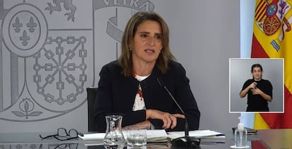 Teresa Ribera, vicepresidenta del Gobierno y ministra de Transición Ecológica.