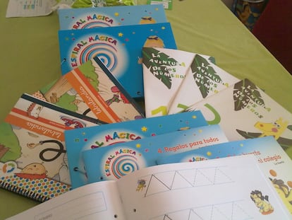 Libros de texto a los cuatro años