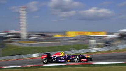 Vettel en un momento de la carrera