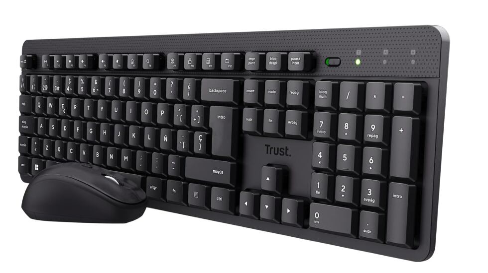 ‘Pack’ de teclado y ratón inalámbricos Trust.