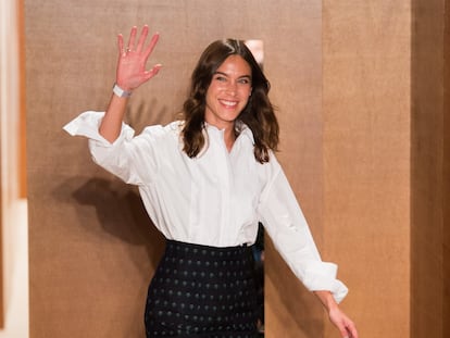 El despegue de Alexa Chung en la pasarela londinense