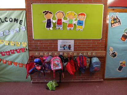 Un colegio público bilingüe de Madrid en una imagen de archivo.