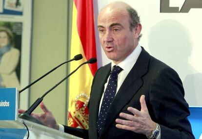 El ministro de Economía, Luis de Guindos.