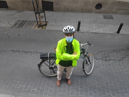 Marcos Torchia, ciclista urbano y médico.