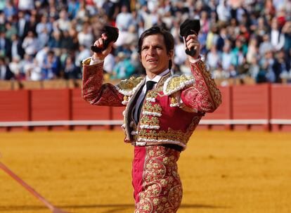 El Juli, la tarde del pasado 4 de mayo, cuando salió a hombros por la Puerta del Príncipe.