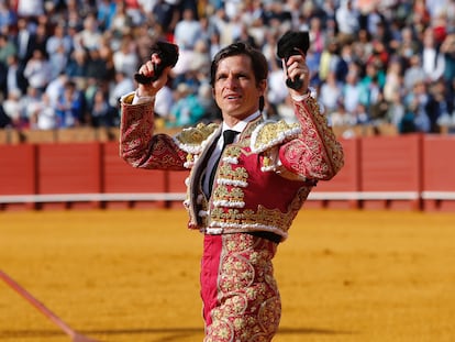 El Juli, la tarde del pasado 4 de mayo, cuando salió a hombros por la Puerta del Príncipe.