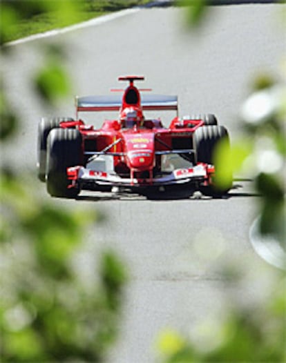 Michael Schumacher, durante los entrenamientos.