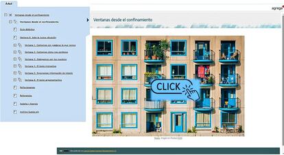 Entrada a la web del proyecto “Ventanas desde el confinamiento”