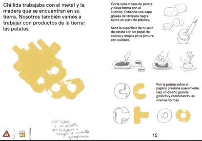 Propuesta artística educativa de la Fundación Telefónica para que los más pequeños interpreten a Chillida.