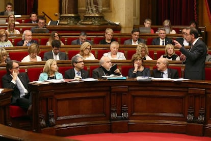 El Parlamento catalán, el jueves pasado.