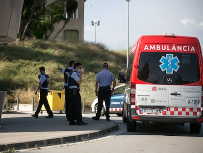 Felix Millet llega en ambulancia a la prisión de Brians 2.