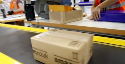 Imagen de un almacén de Amazon.