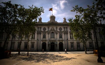 Fachada de la sede del Tribunal Supremo, en Madrid.