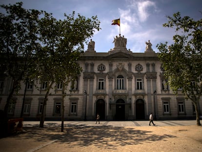 Fachada de la sede del Tribunal Supremo, en Madrid.