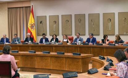 Reunión de la Diputación Permanente del Congreso el pasado 30 de julio.