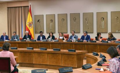 Reunión de la Diputación Permanente del Congreso el pasado 30 de julio. 