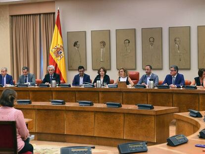 Reunión de la Diputación Permanente del Congreso el pasado 30 de julio. 