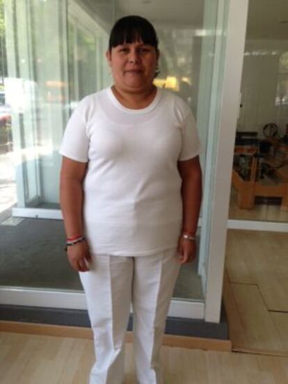 Gabriela García, de 43 años, es limpiadora en México.