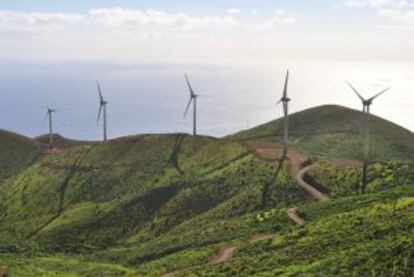 Parque e&oacute;lico de El Hierro.