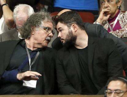 Els diputats d'ERC Joan Tardà i Gabriel Rufián.