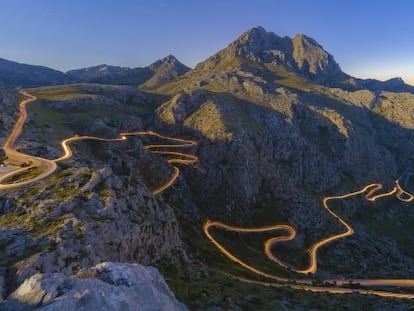 The winding road of Sa Calobra (Mallorca)