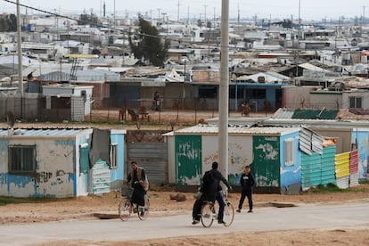 Refugiados sirios en el campo de Zaatari, en Jordania, en febrero de 2020.