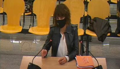 Gemma Alcalá, durante su declaración en el juicio el pasado diciembre.