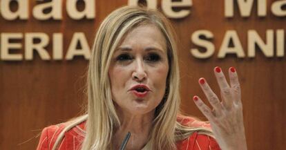 La presidenta de la Comunidad de Madrid, Cristina Cifuentes.