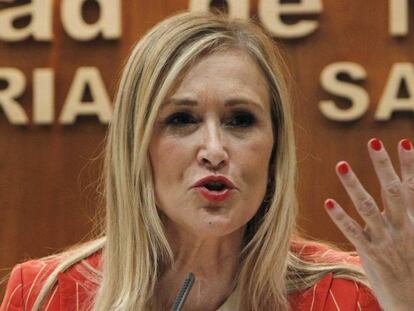 La presidenta de la Comunidad de Madrid, Cristina Cifuentes.