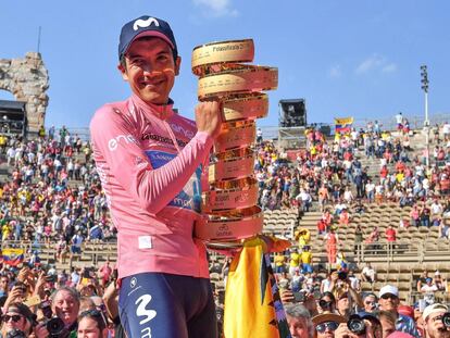Richard Carapaz, ganador del Giro de Italia