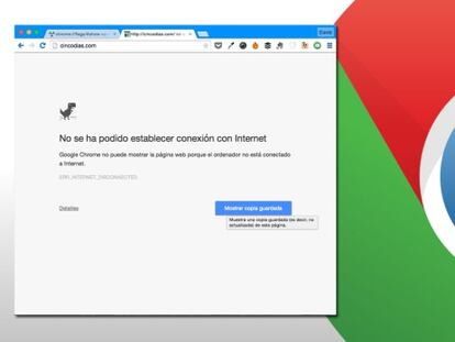 Cómo cargar una página web cuando nos quedamos sin conexión (Chrome)