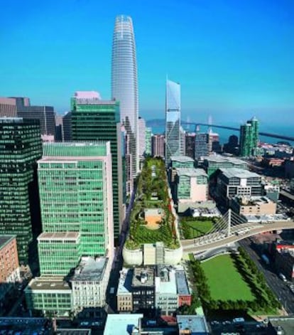 Toda burbuja tiene su edificio. Silicon Valley tiene proyectado este Transbay Transit Center.