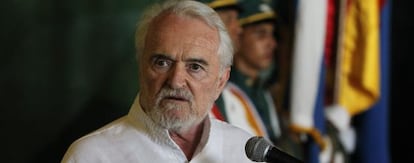 Miguel Ángel Martínez el 23 de abril en La Habana tras ser condecorado por el Gobierno cubano.