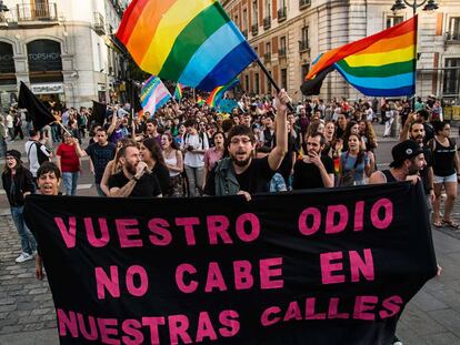 Marcha con motivo del Día Internacional contra la Homofobia, Transfobia y Bifobia.