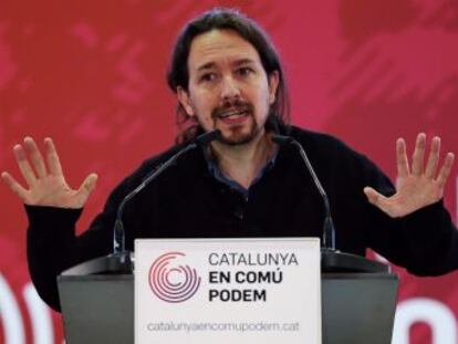 El líder de Podemos debe pensar que lo que ocurrió en Cataluña fue una obra de teatro infantil