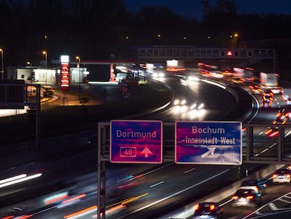 Tramo de la autopista 44, cerca de Dortmund (Alemania)